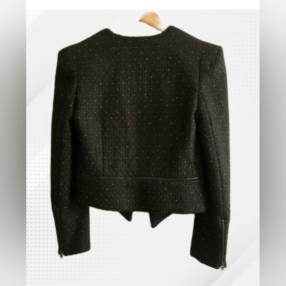 Anthropologie, Funktional Blazer, Black with Neon‎ Dot Accents,  Size Small - Picture 2 of 7
